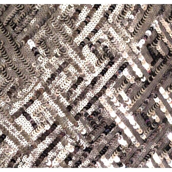 Dress The Population Mia Bronze Sequin Mini Dress Small Glam Party Cocktail Club - Picture 4 of 7